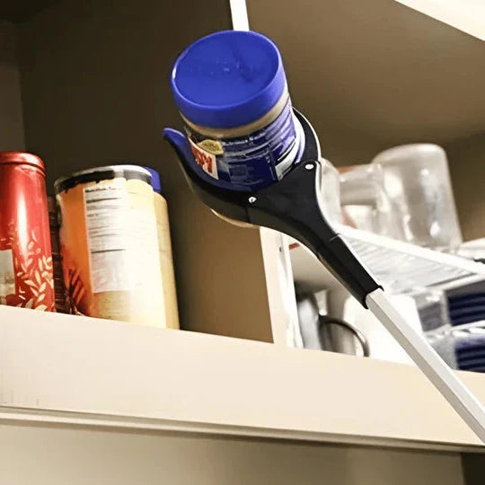 Lightweight, extendable pick-up stick grabber for versatile household utility & debris removal.