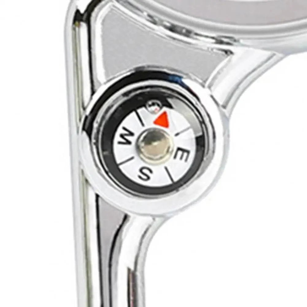 Glow-in-the-dark carabiner watch for sports & entertainment, a practical hiking accessory