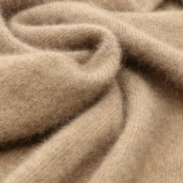 Men's elegant soft cashmere crewneck sweater. Luxurious Italian knit apparel for ultimate comfort & sophisticated look.