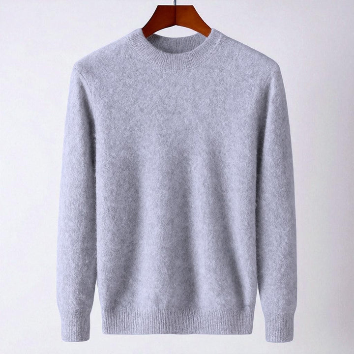 Timeless men's cashmere crewneck sweater. Soft, luxurious knit apparel, designed for superior comfort & style.