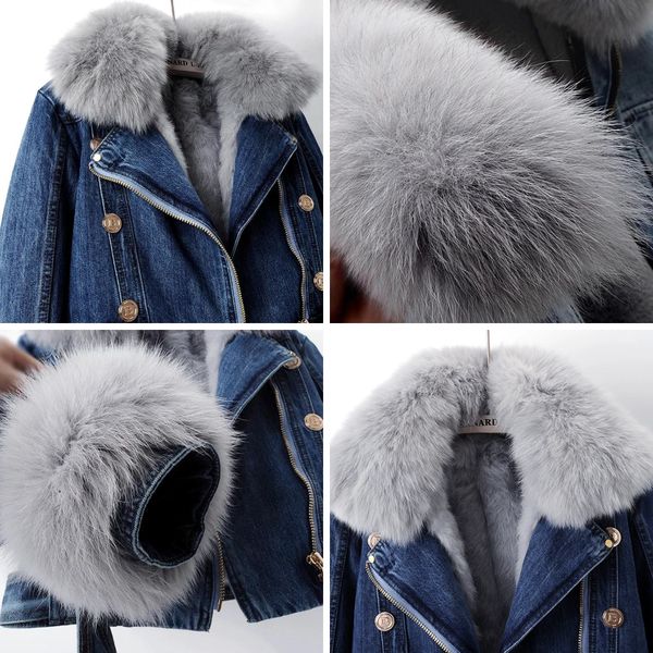 Cozy women's cold weather outerwear, a luxe lined winter coat with a prominent faux fur collar and comfort.