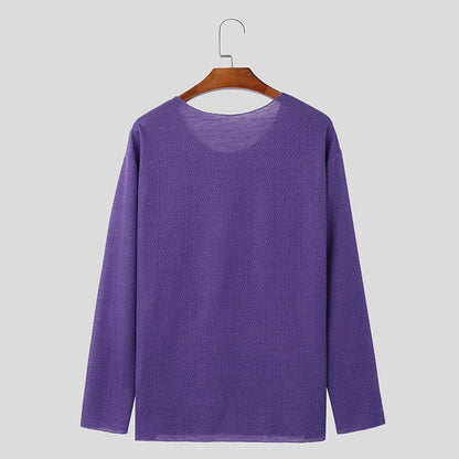 "Maglietta uomo sottile e traspirante, design minimalista, in vari colori, ideale per comfort quotidiano senza costrizioni."