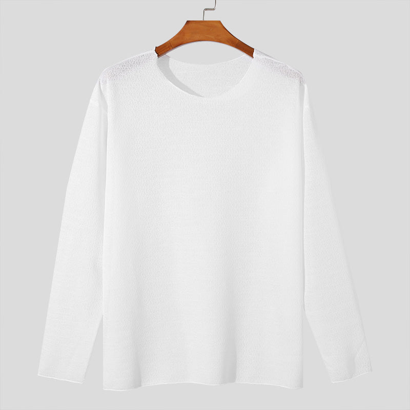 "Maglietta uomo sottile e traspirante, design minimalista, in vari colori, ideale per comfort quotidiano senza costrizioni."