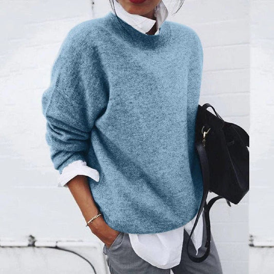 "Maglione uomo in cashmere rosa morbido, vestibilità rilassata, elegante per l'inverno, dettagli fini e maniche lunghe."