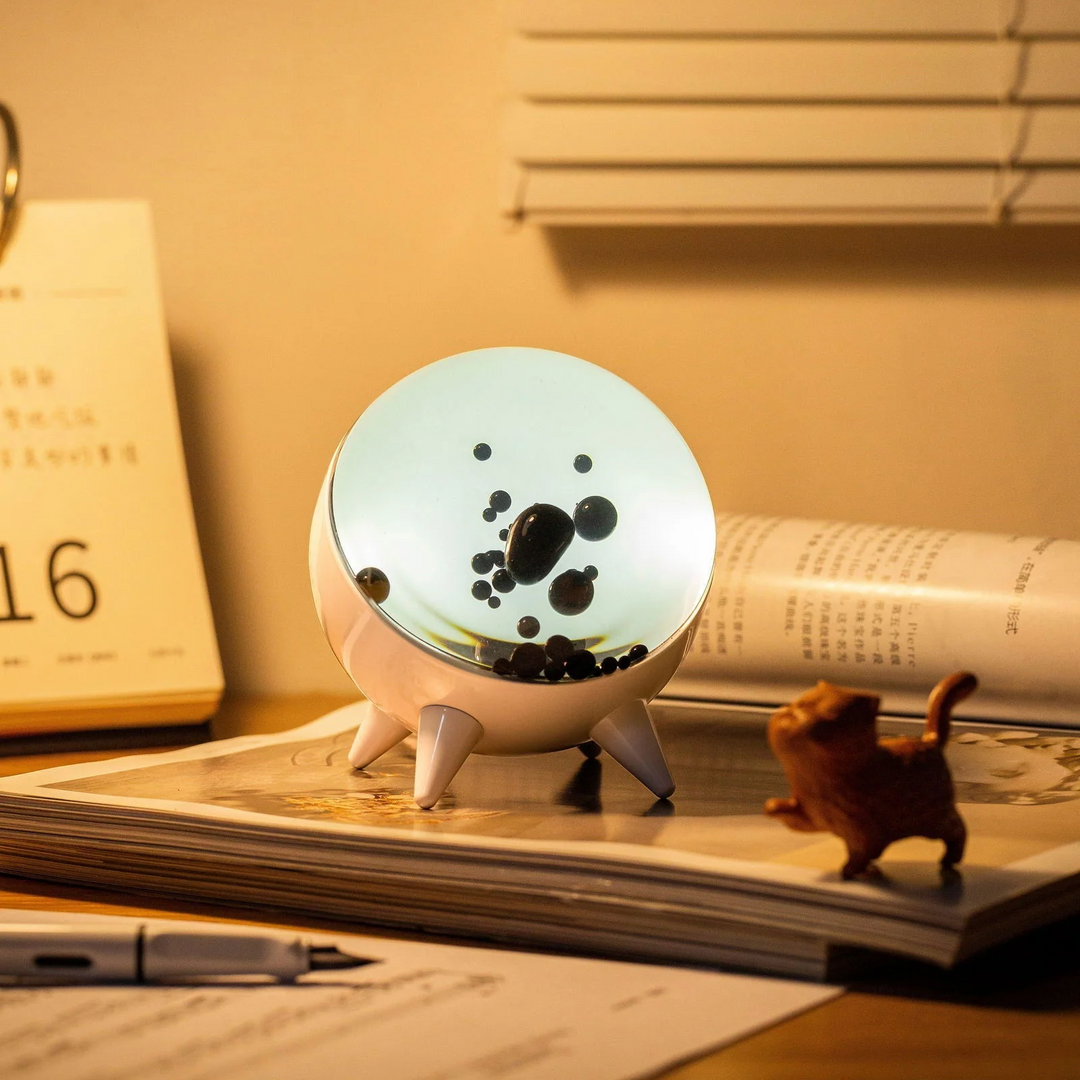 MagnePulse music-reactive ferrofluid display for interactive desk art and visual ambiance.
