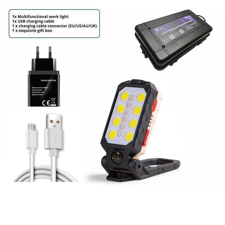 Magnetic COB LED Work Light with Power Bank Function