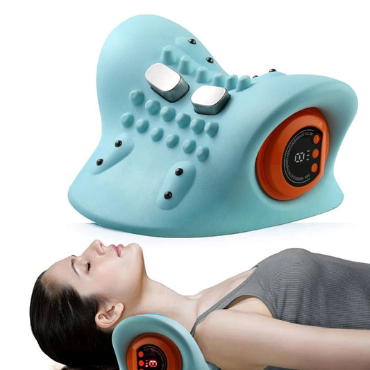 Massaggiatore cervicale avanzato in metallo e plastica, design ergonomico per alleviare il dolore e ridurre la tensione musco