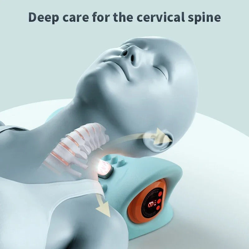 Massaggiatore cervicale avanzato in metallo e plastica, design ergonomico per alleviare il dolore e ridurre la tensione musco