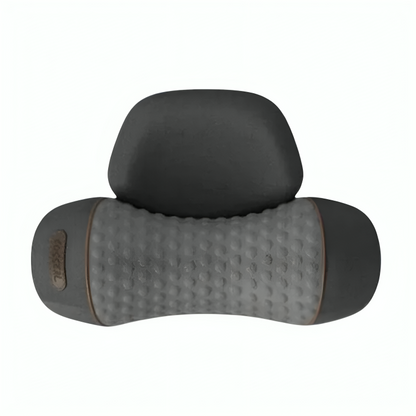 "Massaggiatore per collo ergonomico, memory foam blu e bianco per sollievo muscolare e relax quotidiano."