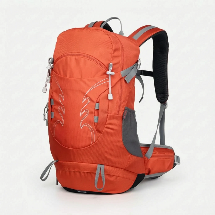 Versatile 30L men's hiking daypack, camping gear, and travel pack with ventilated comfort.