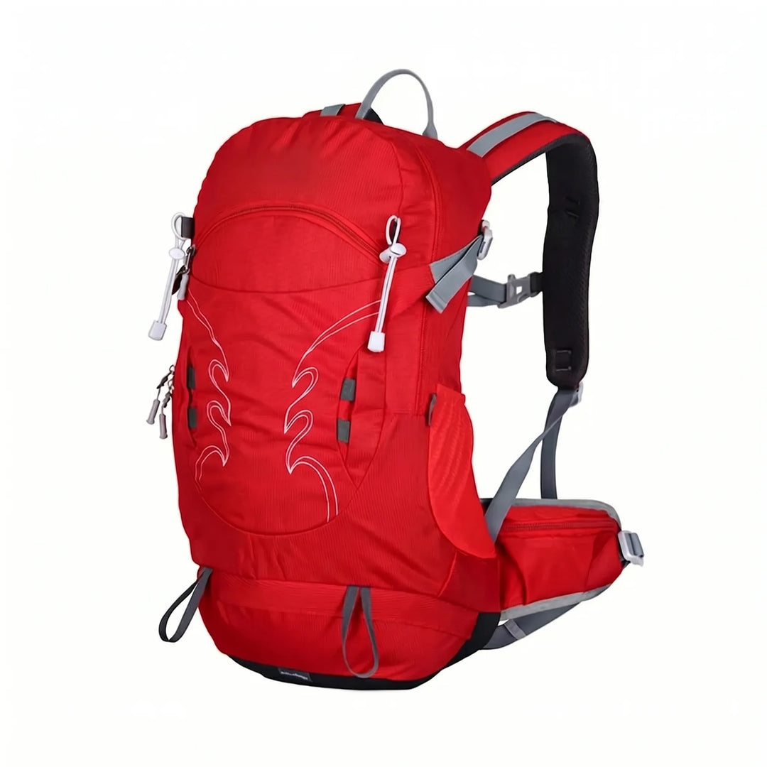 Stylish 30L men's hiking daypack with ventilated support for active use.