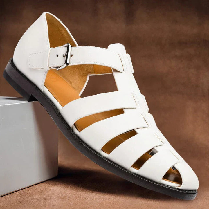 Comfortable men's adjustable sandals, providing all-day support for walking & casual wear.