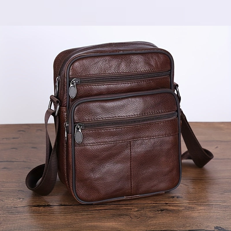 Practical men's shoulder bag, designed for daily organization. Features an adjustable crossbody strap for all-day wear.