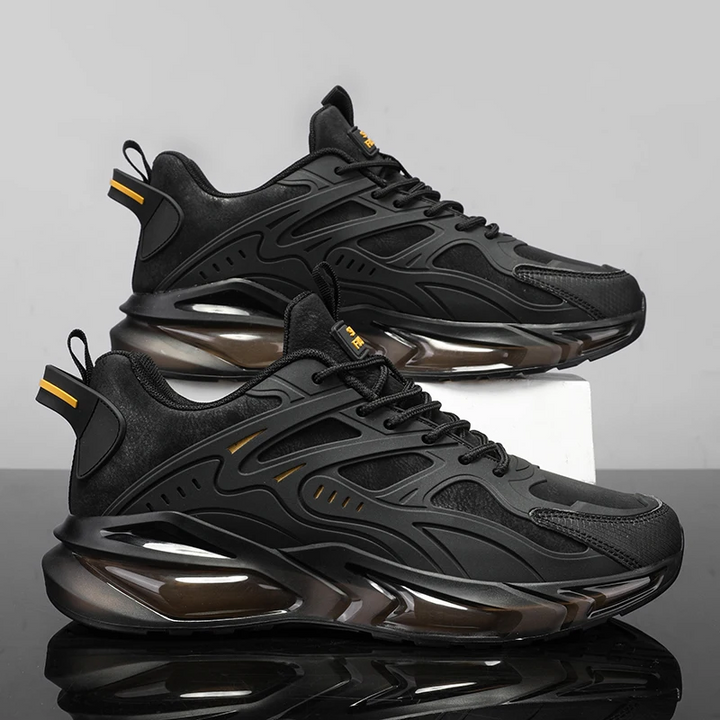 Apex men's athletic sneakers with air cushion technology for gym and sport.