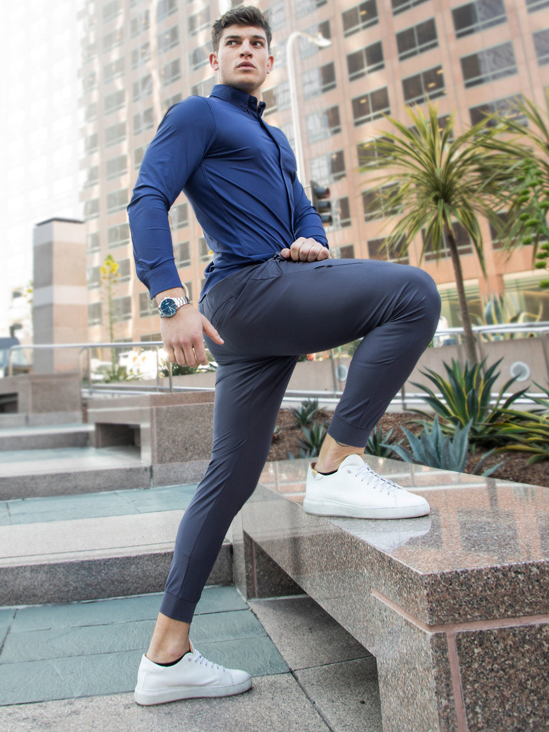 Men's fashion joggers, modern fit for a sleek, athletic and stylish look.