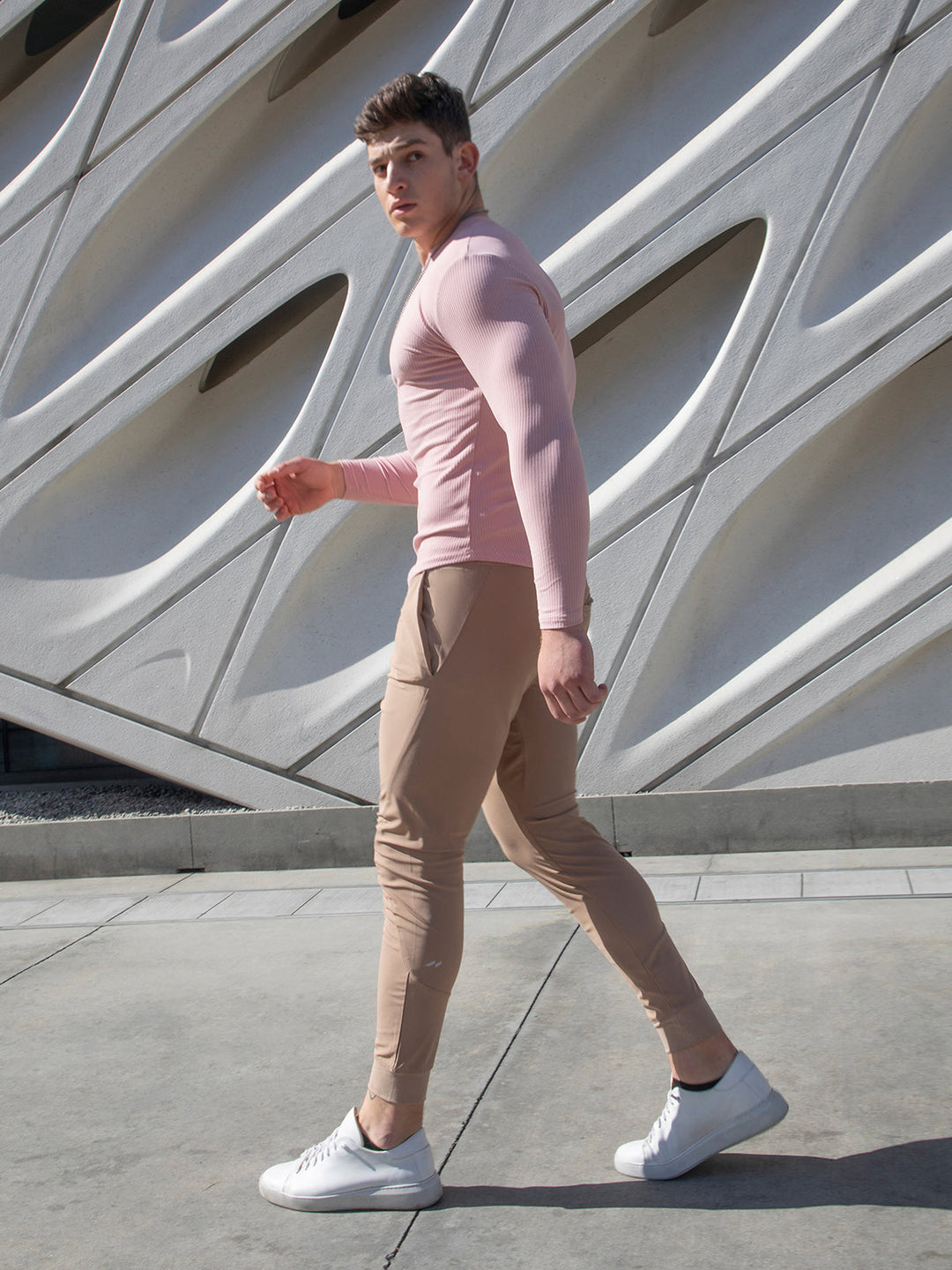 Stylish men's joggers with a modern fit, great for casual outings & fashion.