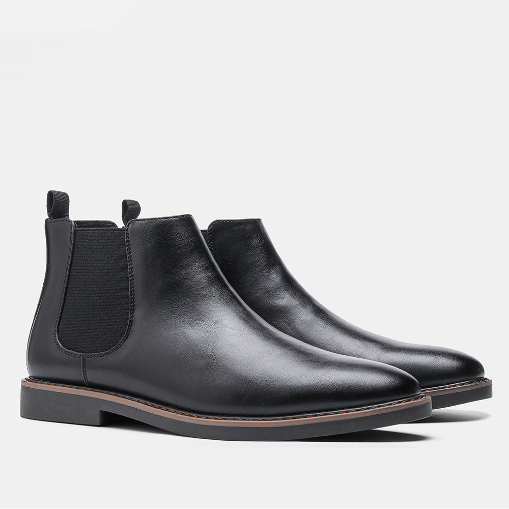 Full view of men's Ashford Chelsea boots, showcasing their stylish design, premium finish, and comfortable fit.