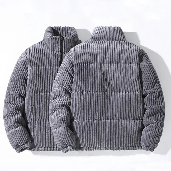 Sleek men's Atlas Puffer Jacket, a warm & stylish casual jacket, perfect for cold weather.