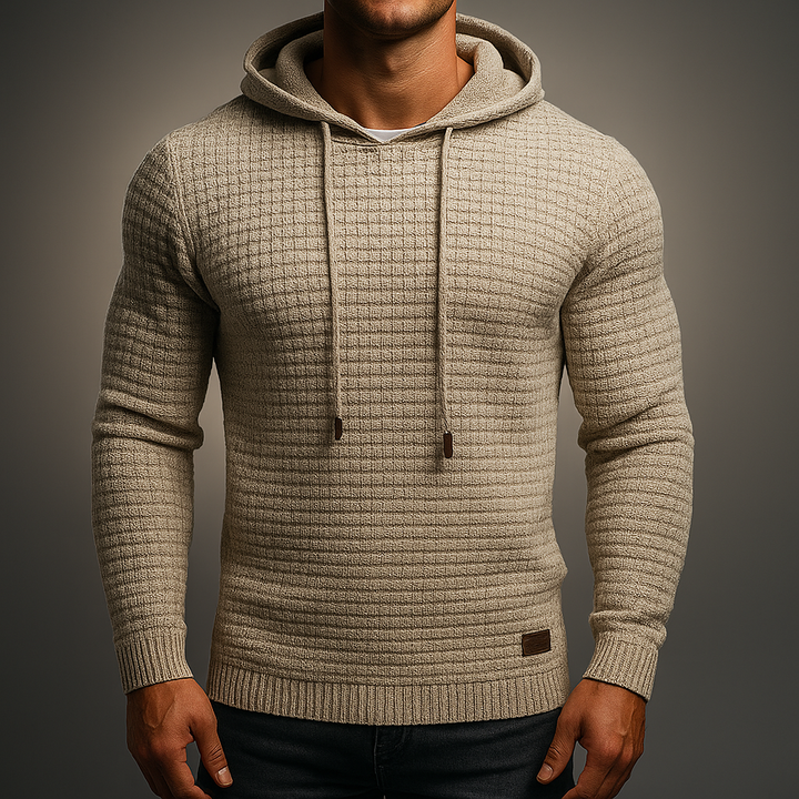 Men's Atlas Pullover Hoodie for casual wear & everyday comfort. Modern fit, long sleeve hooded top.