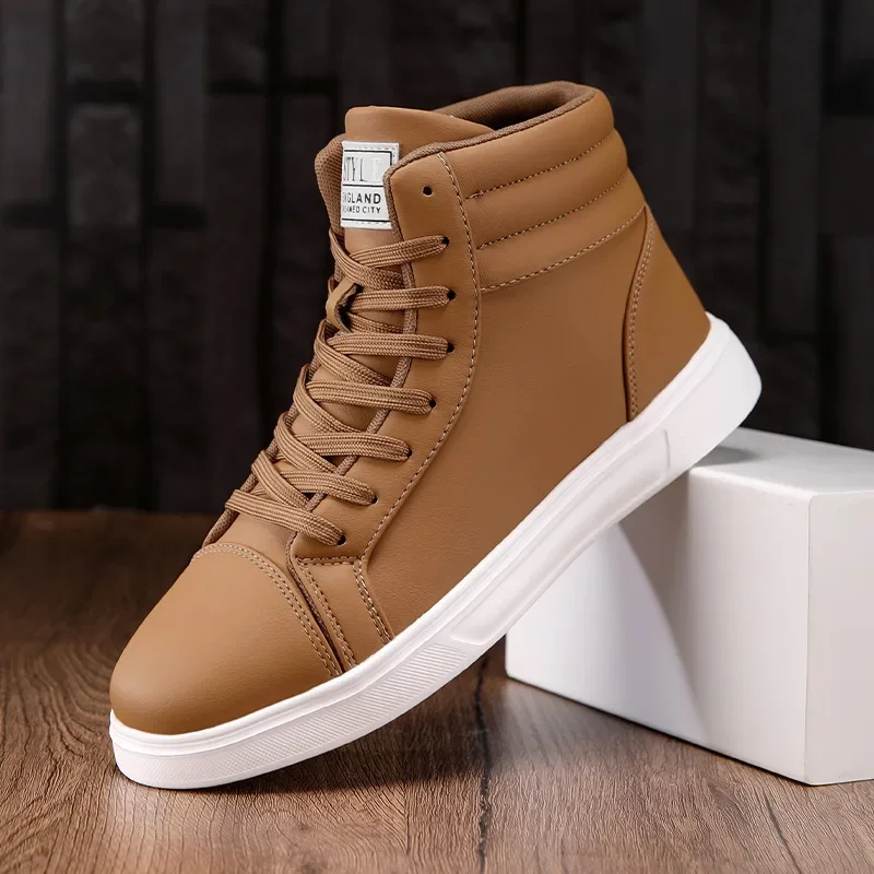 Men's bold high-top footwear, showcasing dynamic style and superior comfort.