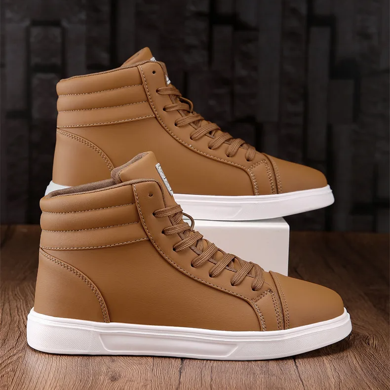 Dynamic men's high-top sneakers, perfect for making a bold fashion statement.