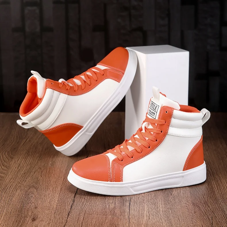 Men's high-top sneakers in bold colors, perfect for a dynamic, stylish, and comfortable look.