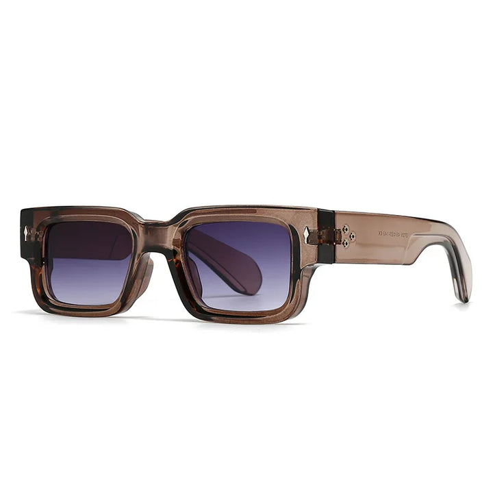 Bold square men's sunglasses offering full UV protection. Trendy chunky frame, modern style eyewear.