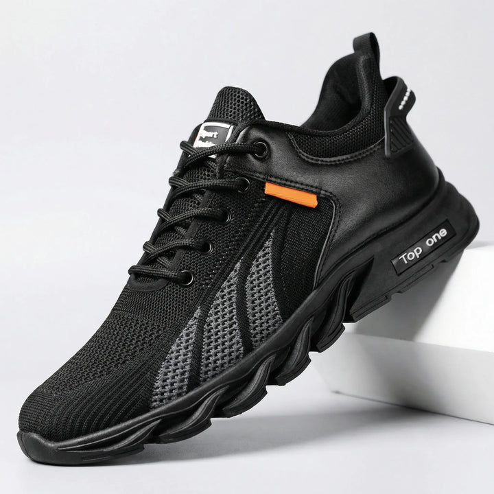 Men's lightweight athletic sneakers with breathable upper, designed for running & training. Flexible sole & comfort.