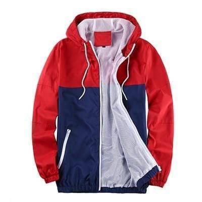 Lightweight men's camouflage windbreaker jacket for outdoor activities