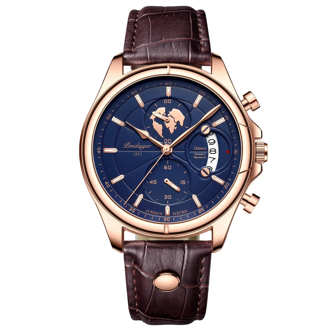 Stylish men's classic analog watch, stainless steel for durability, perfect elegant timepiece.