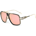 Gold and Mirrored Pink Lens