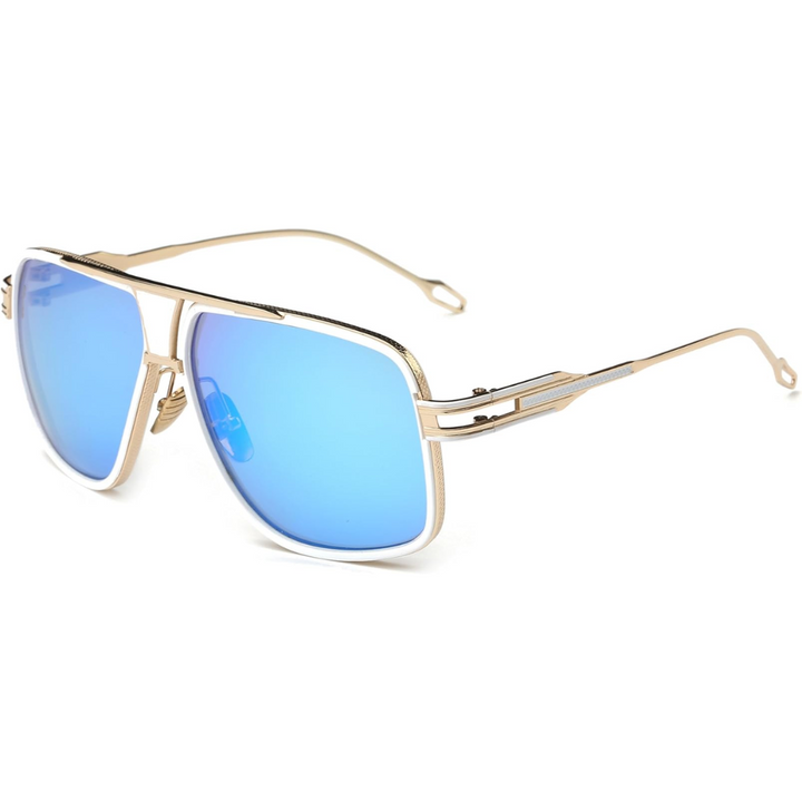 Durable men's aviator sunglasses, classic design, essential UV eye protection. Perfect summer accessory for him.