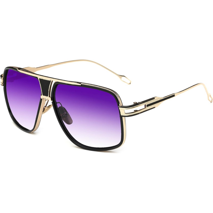 Jimmy aviator men's sunglasses: classic style, alloy frame, UV protection. Includes protective case.