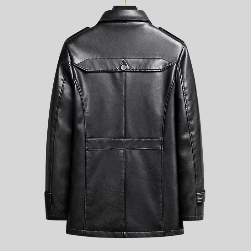 Versatile men's brown Berlin style everyday jacket, sleek design, ideal for casual outerwear.