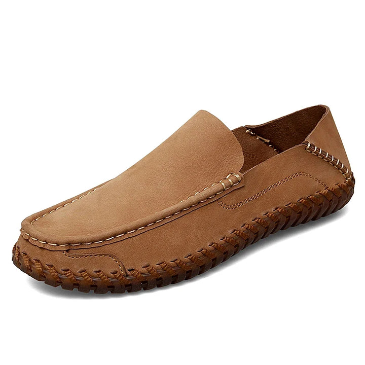 Black men's versatile slip-on loafers, essential dress shoes for modern gentlemen.