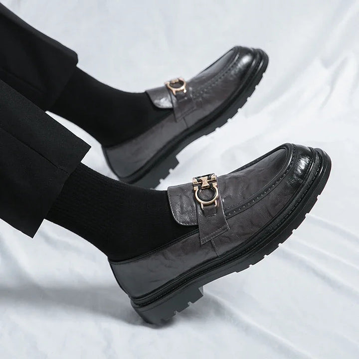 Comfortable men's slip-on dress shoes, a timeless choice for style and ease.