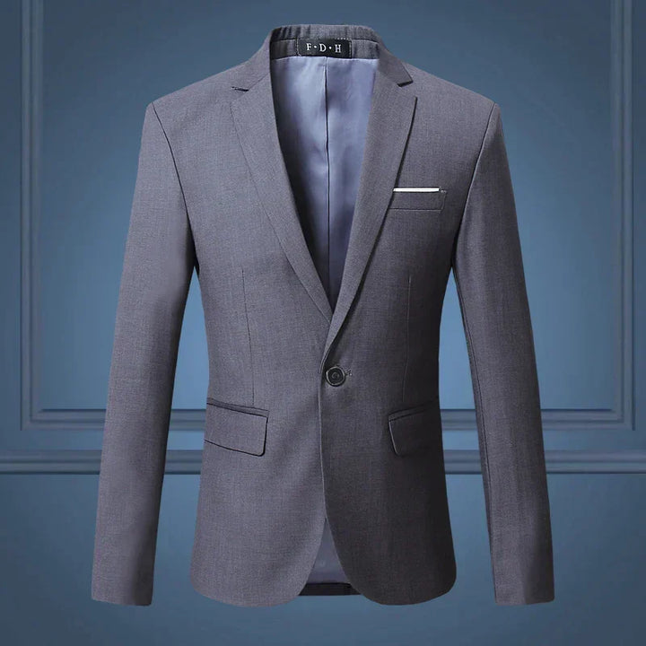Classic men's blazer jacket, versatile for business, smart casual, and event attire.