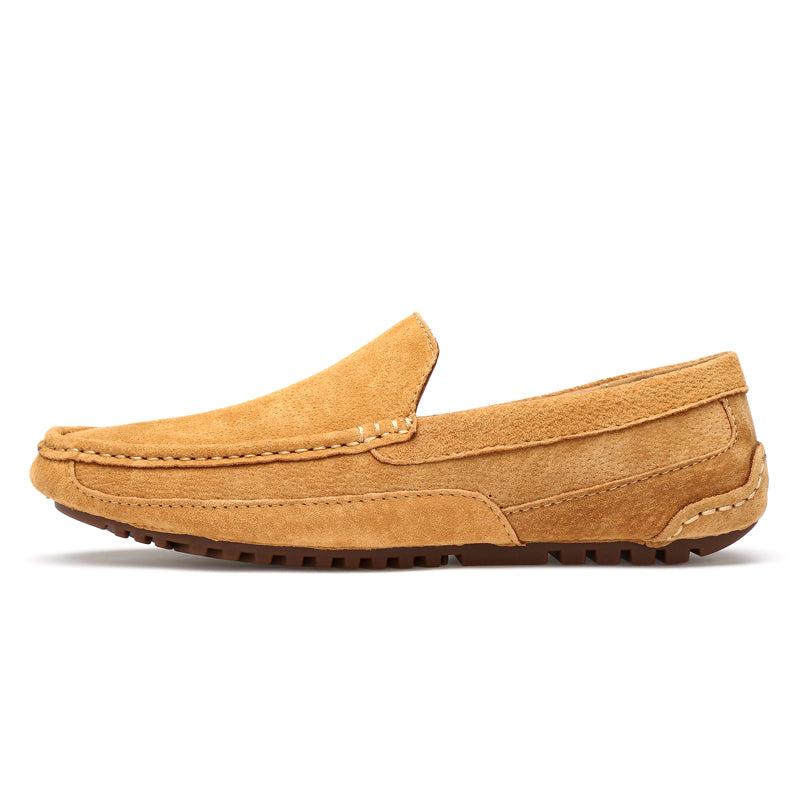Durable men's slip-on loafers, comfortable and stylish everyday footwear in classic colors.