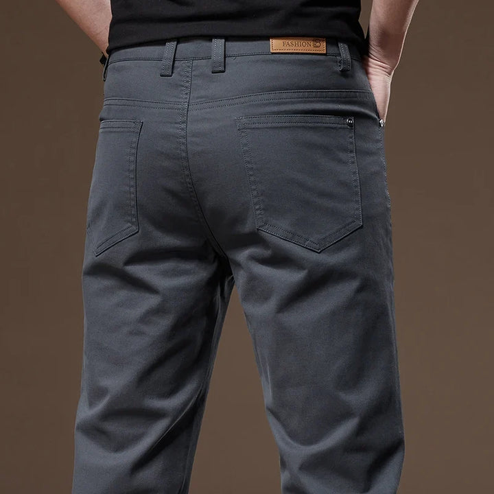 Men's classic straight-leg trousers, tailored fit for everyday comfort. Smart casual men's fashion bottoms.