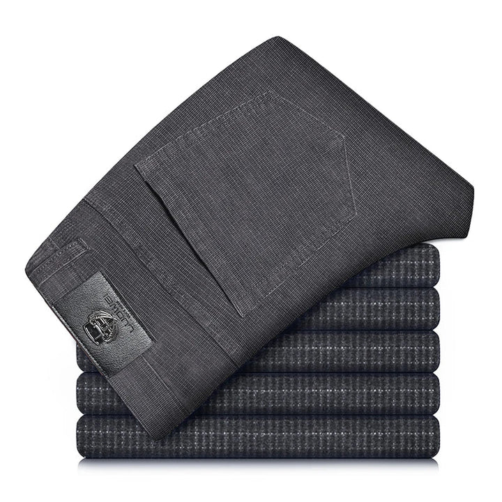 Classic men's corduroy pants in a straight leg fit, offering smart casual style and comfort.