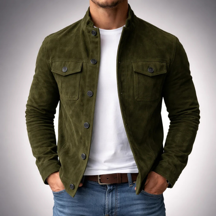 Comfortable men's classic jacket, perfect for year-round wear. Versatile and fashionable men's outerwear apparel.
