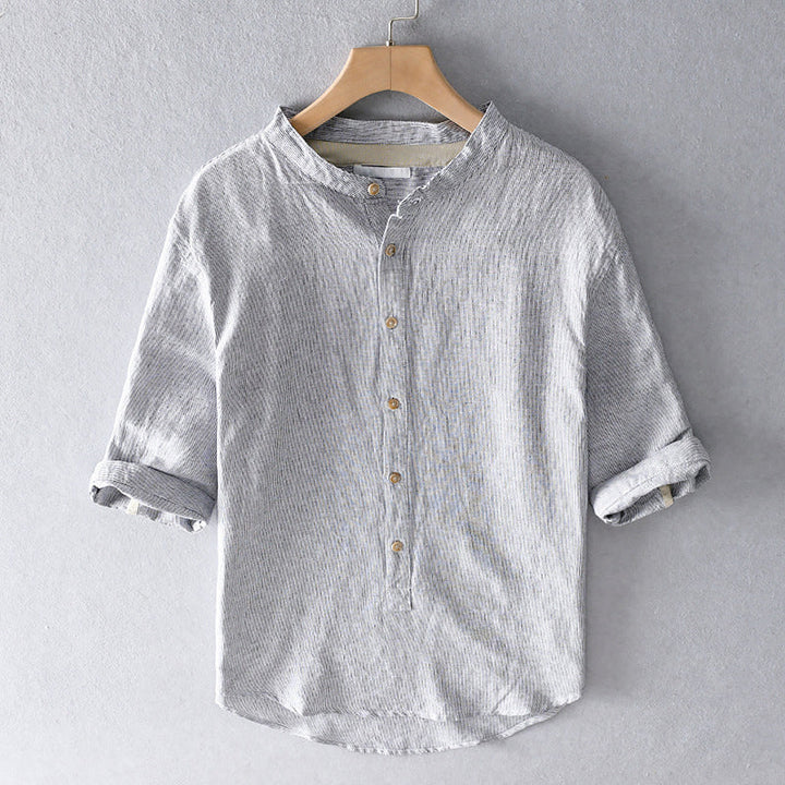 Versatile men's classic button-down shirt, ideal for smart casual outings or formal office wear.