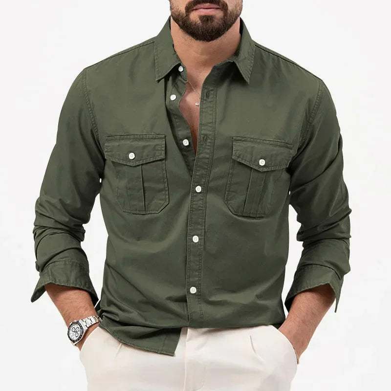 Claymore men's tactical shirt, durable quick-dry fabric for rugged outdoor and adventure gear.