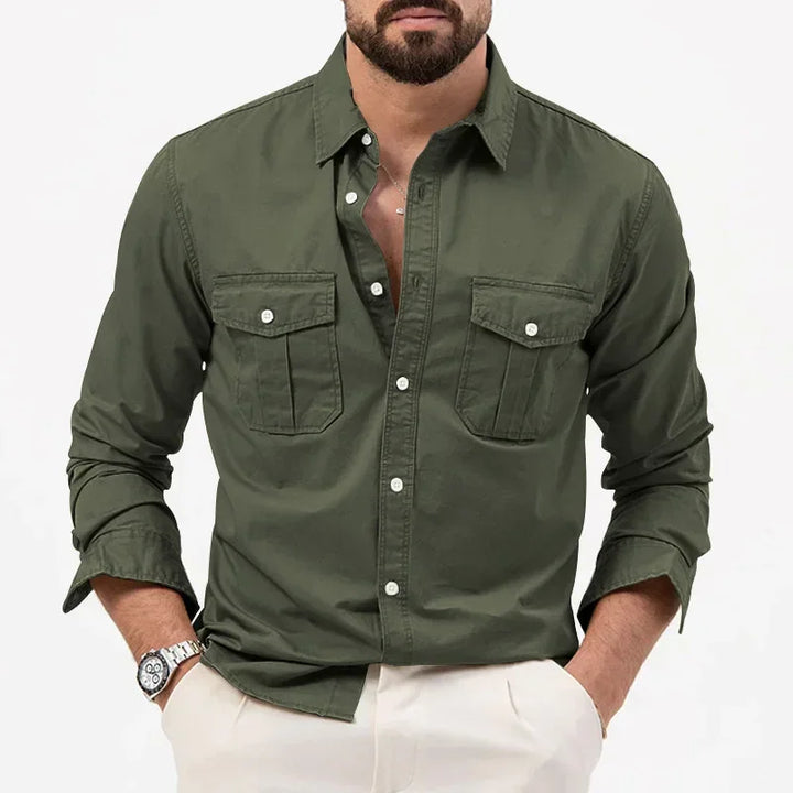 Claymore men's tactical shirt, durable quick-dry fabric for rugged outdoor and adventure gear.