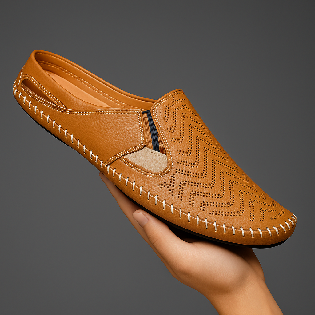 Durable men's comfort sandals featuring an adjustable strap. Great for everyday wear and walking.