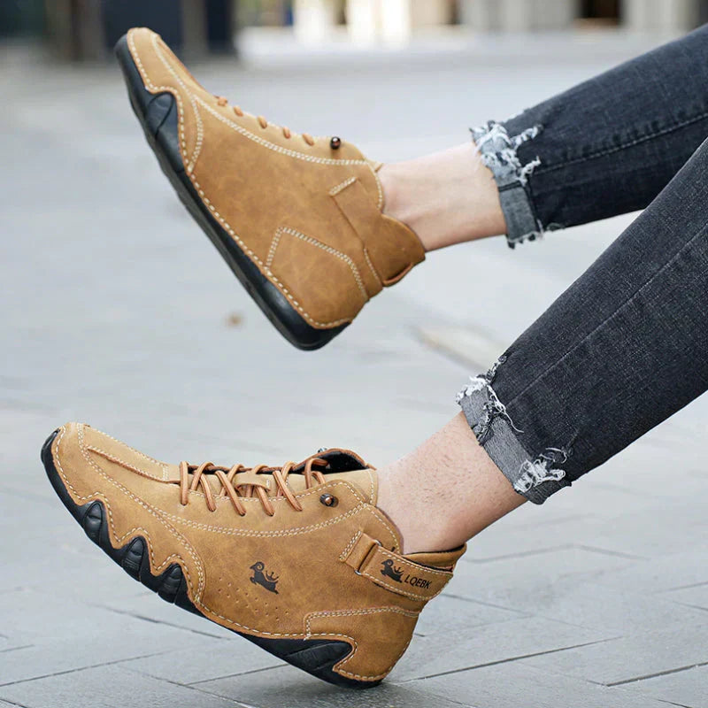Men's comfortable barefoot feel shoes for natural walking, promoting foot health and casual style.