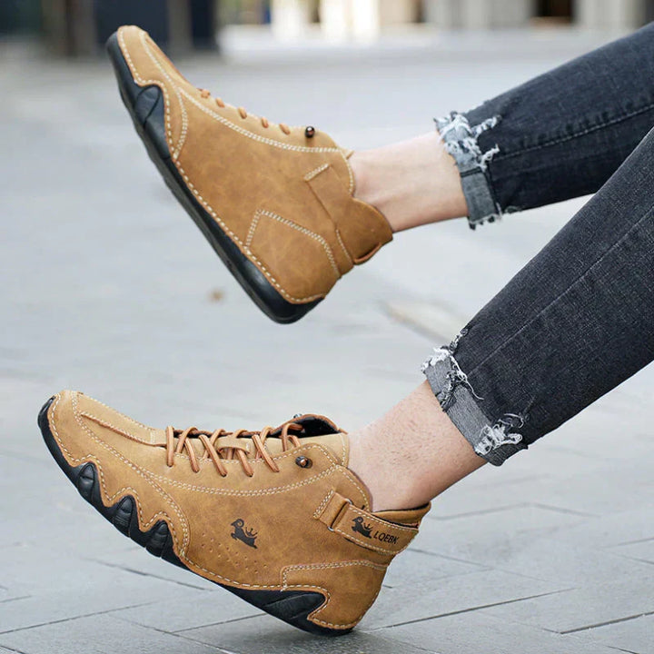 Men's comfortable barefoot feel shoes for natural walking, promoting foot health and casual style.