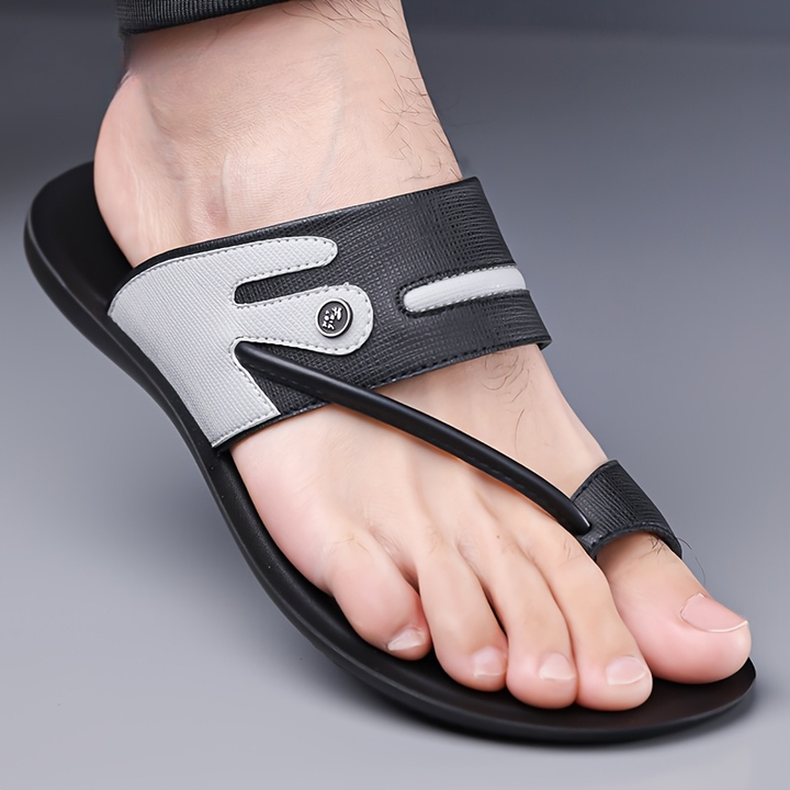 Men's comfortable open-toe walking sandals for warm weather & casual use.