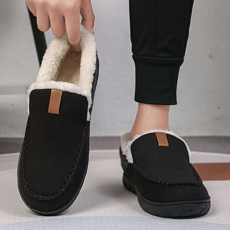 Men's winter house slippers, designed for ultimate warmth and a cozy comfortable feel.