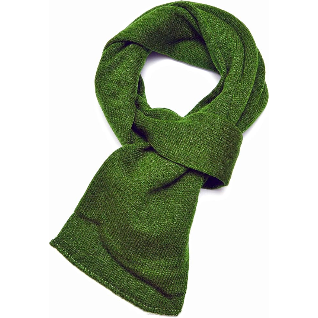 Functional men's knit scarf, double layer acrylic, keeps you warm in winter.